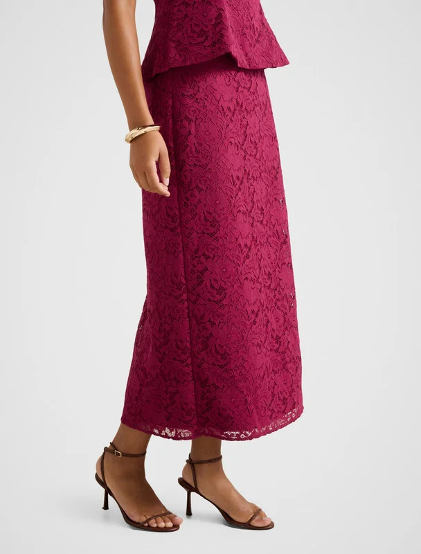 forever new  LORETTA Lace Midi Skirt for Women | Best Price UAE